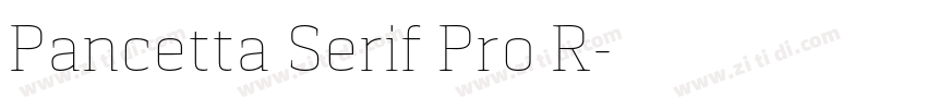 Pancetta Serif Pro R字体转换